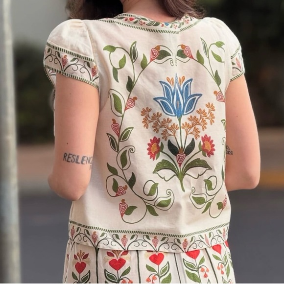 FARM Rio Multicolor Embroidered Maxi Dress - Picture 8 of 8